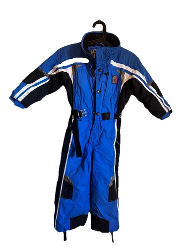 Spyder Kids Blue One Piece Ski/snowboarding Suit Cold Weather Size 5 - Picture 1 of 14