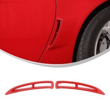 Guardabarros trasero admisión de aire marco decorativo ABS deportivo rojo para Corvette C6 05-13