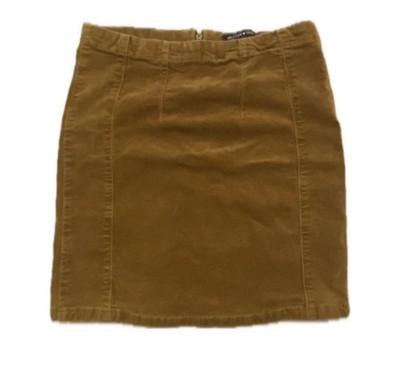 Brandy Melville Women's Corduroy Mini Skirt Size Small, Brown
