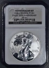 2006-P AMERICAN SILVER EAGLE Rev PROOF 20th Anniversary SET NGC PF 69 A5517