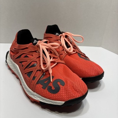 used adidas vigor bounce boys sneakers shoes hike running black  orange yellow 1 (125764953469),