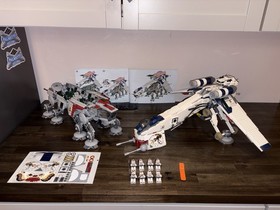BRICKZ Custom Star Wars Republic Dropship AT-OT 10195 & 1 Lego Clone Sniper