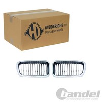 Diederichs Sport Grill KÜHlergrill Front Nieren Chrom Passend FüR BMW 7Er E38