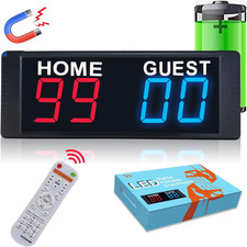 LED Portable Digital Scoreboard with Remote for Indoor/Outdoor Games