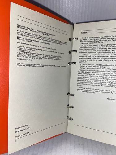 AGI DATA SHEETS: FOR GEOLOGY IN FIELD LABORATORY By Dutro, Dietrich & Foose - G8 - Picture 4 of 20