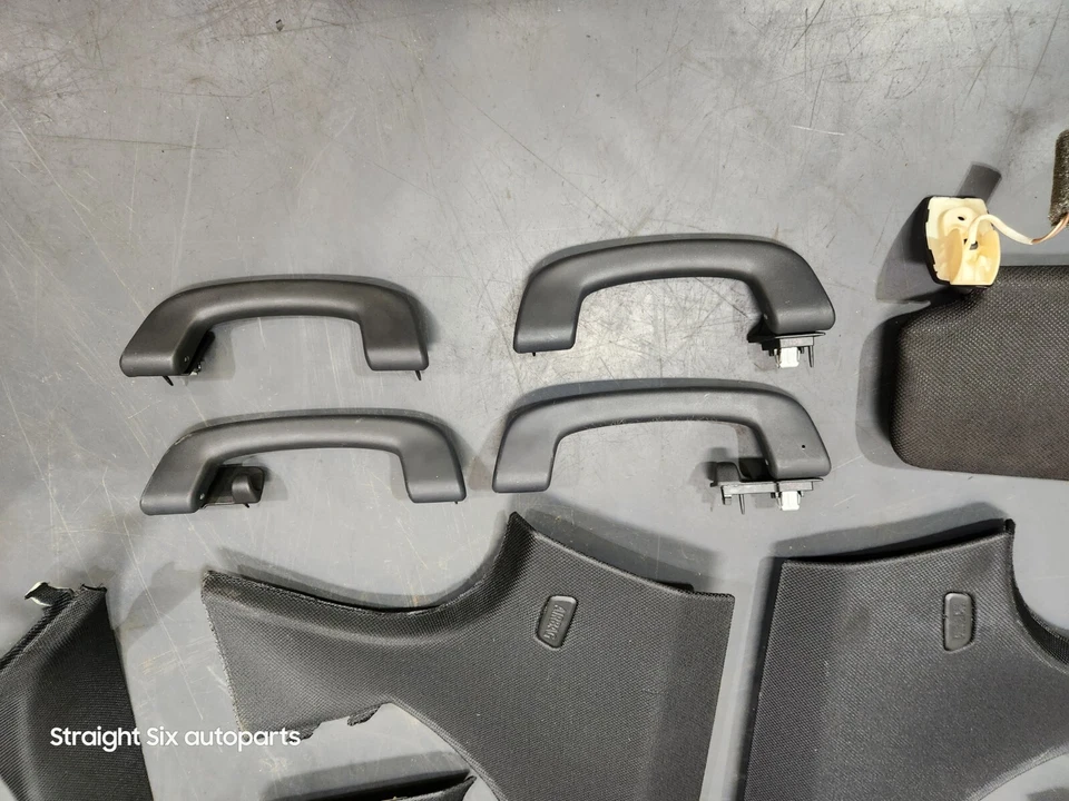 ✅11-16 OEM BMW F10 535 550 M5 negro techo techo pilares viseras conjunto antracita Foto 4 de 4