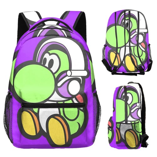 Yoshi dinosauro studente borsa libro quaderno zaini stampa 3D zaini Oxford - Foto 2 di 29