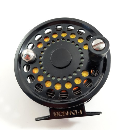 Fin-Nor Fly Fishing Reel Cabela's CR89 Left Hand Wind Case & Line Made in USA - Picture 2 of 17