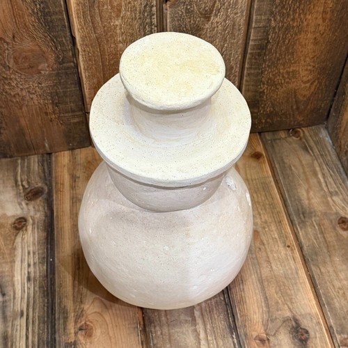 POTTERY BARN TERRACOTTA SNOWMAN ~ LARGE ~ *SEE DETAILS* - Picture 8 of 15