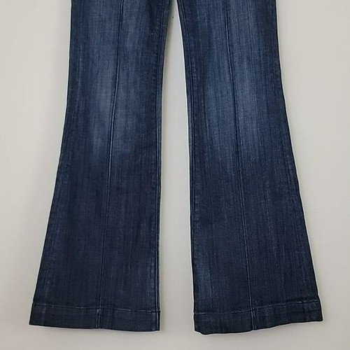 Vigoss Brand Blue Faded Bell Bottom Flare Jeans 28 X 31 - Picture 3 of 12