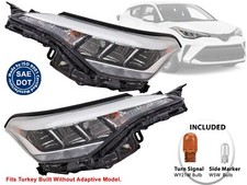 2020 2021 2022 Toyota C-HR Head Light Without Adaptive Passenger Driver PAIR