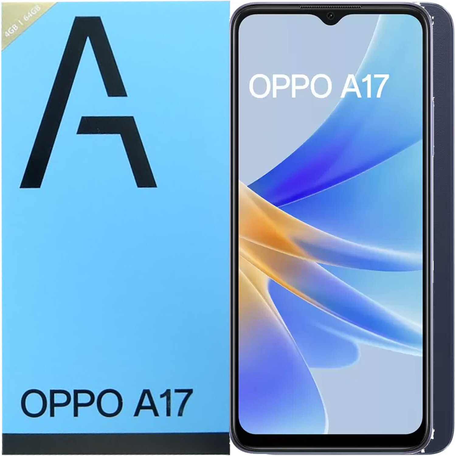 Smartphone Oppo A17 con 64GB y 4GB - Negro