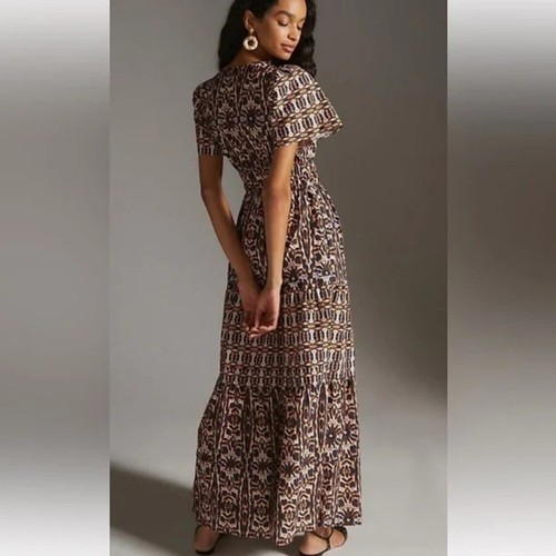 Maxi Vestido Anthropologie Maeve Somerset Talla Mediana Nuevo con Etiquetas - Imagen 5 de 11