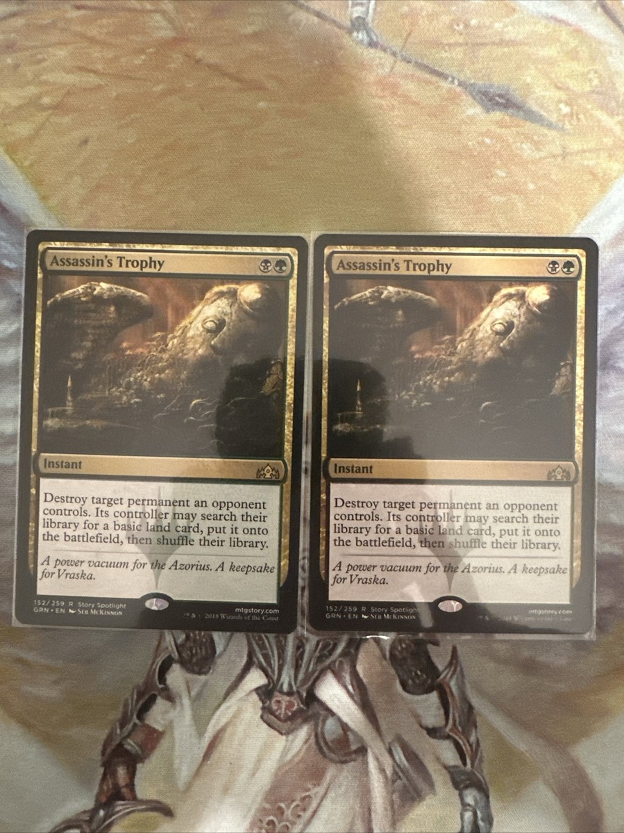 Assassin's Trophy 1x FOIL GRN MTG Guilds of Ravnica Rare MINT black green Assassin's Trophy 1x FOIL GRN MTG Guilds of Ravnica Rare MINT black green
