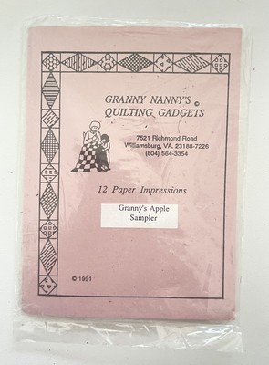 Granny Nanny Quilting Gadgets 12 Paper Impressions 3-1/2  Granny s Apple Sampler