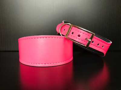 S, M VEGETARIAN Dog Collars FELT LINED Whippet Greyhound