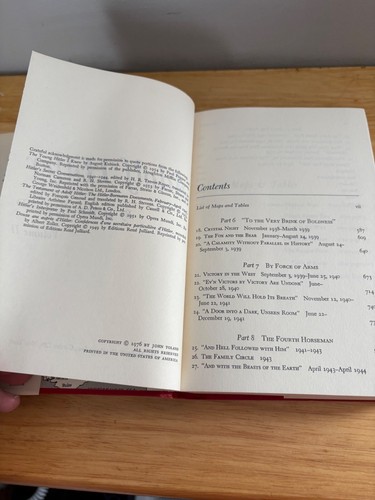 Adolf Hitler By John Toland 2 Volume Set Hardcover Books With Dust Jackets 1976 - Picture 22 of 24