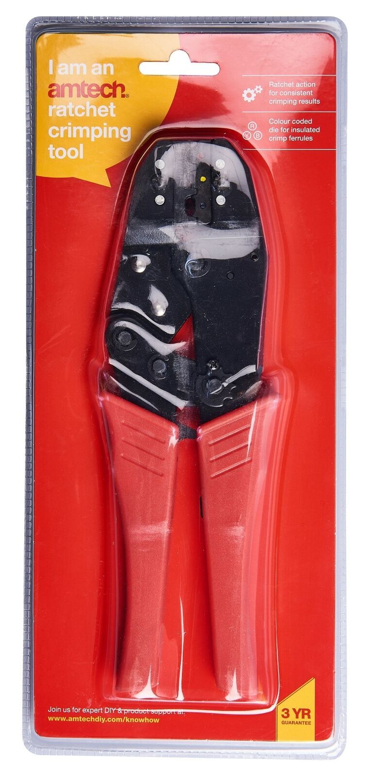 Heavy Duty Electricians Terminal Crimper Ratchet Action Crimping Tool Plier B331