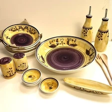 Vintage 16 Piece Pasta Set The Main Ingredients From Dillards NEW In Original Bx