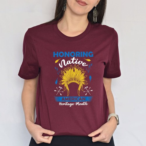 Honoring Native American Heritage Month T-Shirt For Men Women - Picture 6 of 21