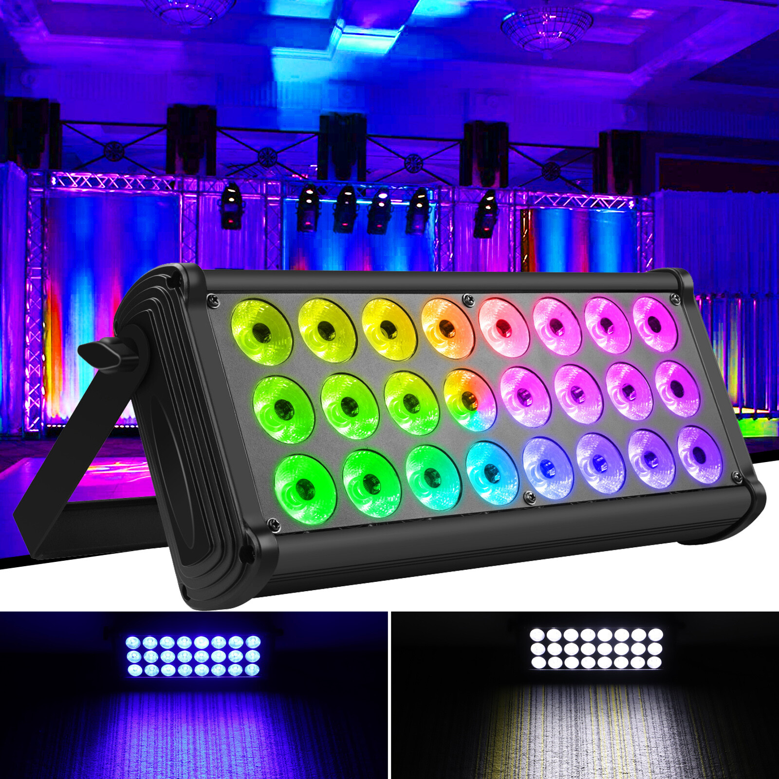 24LED Wall Washer Stage Lighting Bar Show Party DMX RGBW Disco DJ Club