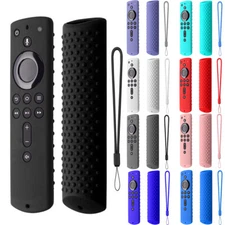 For Amazon Fire Tv stick 2nd Gen 4K Silicone Remote Control Cover Case w/ Strap