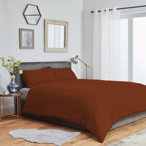 Juego de almohadas funda nórdica lisa premium juego de ropa de cama de algodón calidad hotelera - Imagen 90 de 95