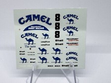 HO Scale Slot Car Camel Water Slide Decal, Silk Screen w/ White NOT A COPY - NEW