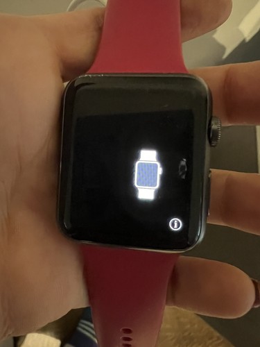 APPLE WATCH série 7000 pistolet aluminium métal 42mm avec bracelet rose état de fonctionnement - Photo 2 sur 22