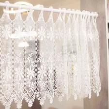 Ausgehöhltes Blumenspitze Vorhang Cafe Heim Küchenschrank Dekor Wandbehang