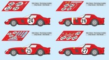 Decals Ferrari 250 GTO 64 Le Mans 1964 1:32 1:24 1:43 1:18 slot calcas
