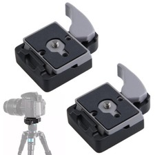 2 Quick Release Clamp Adapter Plate for Manfrotto 200PL-14 323 RC2 Tripod Z8B8