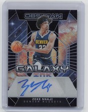 2023-24 Panini Obsidian #GI-NAJ Zeke Nnaji Galaxy Ink Auto #/149