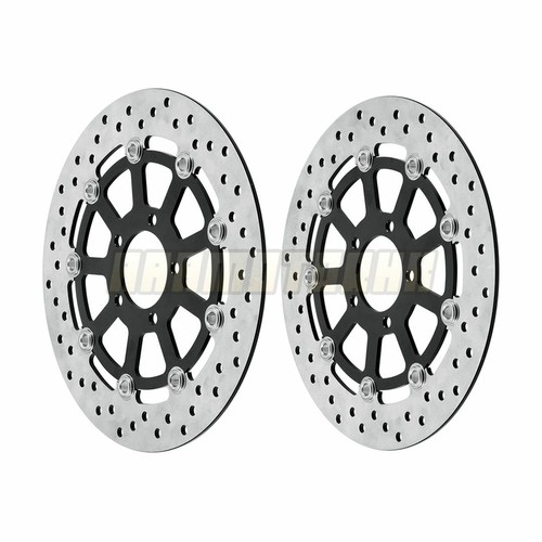 Par de rotores de freno delanteros para Suzuki GSXR750 1996-2003 97 98 99 2000 01 - Imagen 3 de 6