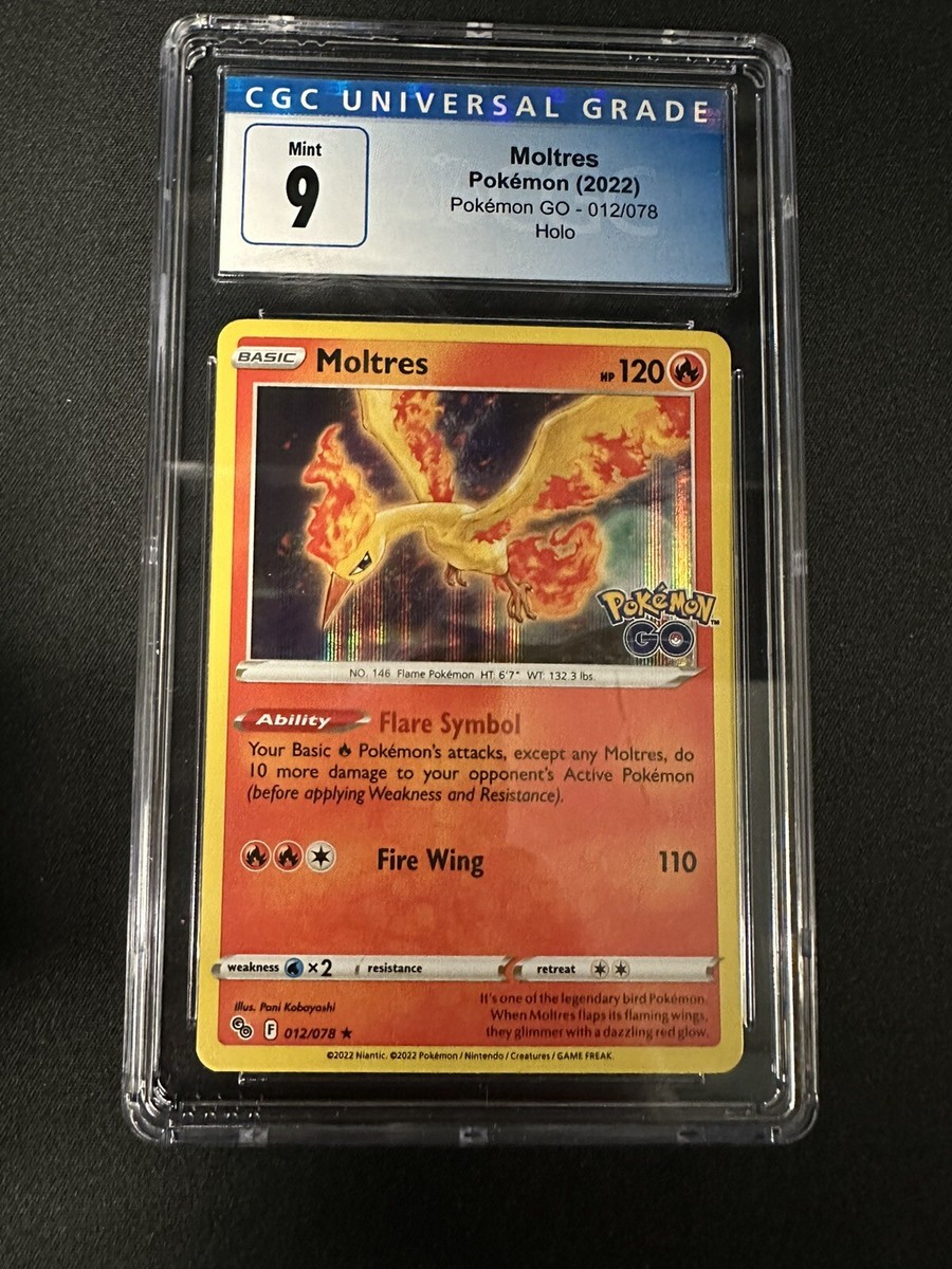 Pokmon TCG Moltres Pokemon GO 012/078 Reverse Holo Holo Rare Pokmon TCG Moltres Pokemon GO 012/078 Reverse Holo Holo Rare