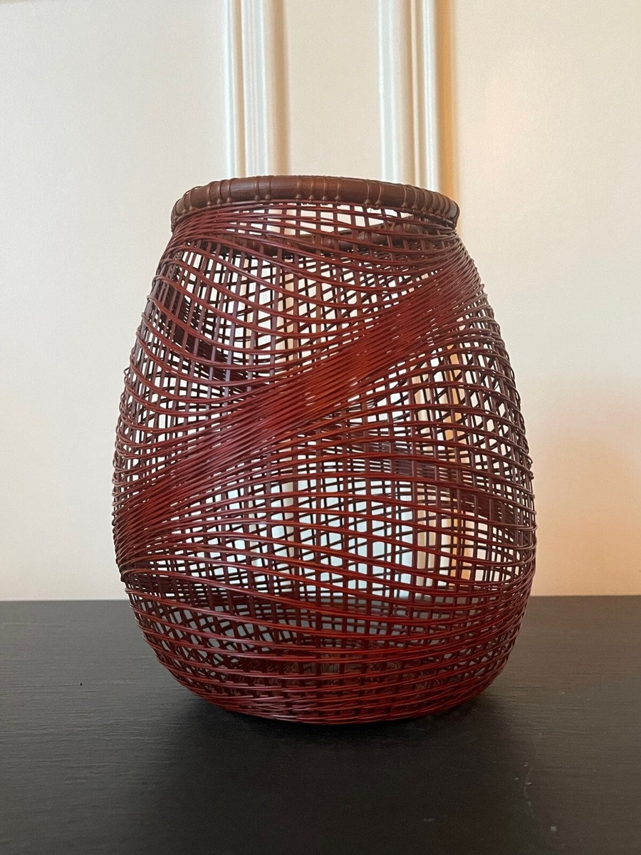 竹花籠 Bamboo Ikebana Basket Bamboo Flower Arranging (Ikebana) Basket - Naga Antiques