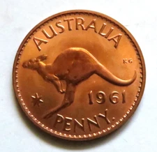 Australia.  1961 Perth - Penny..   Proof