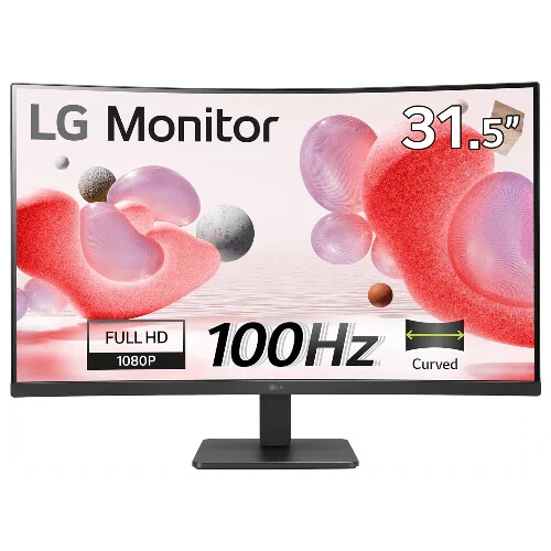 LG 32" Curved Display Full HD Monitor - 32MR50CS-B