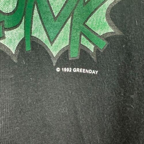 90s Green Day Band T-shirts KERPLUNK wall of fame Vintage Black Green - Picture 3 of 6