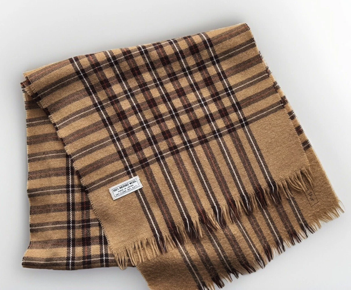 Foulard vintage Christian Dior en laine mérinos fabriqué au Japon