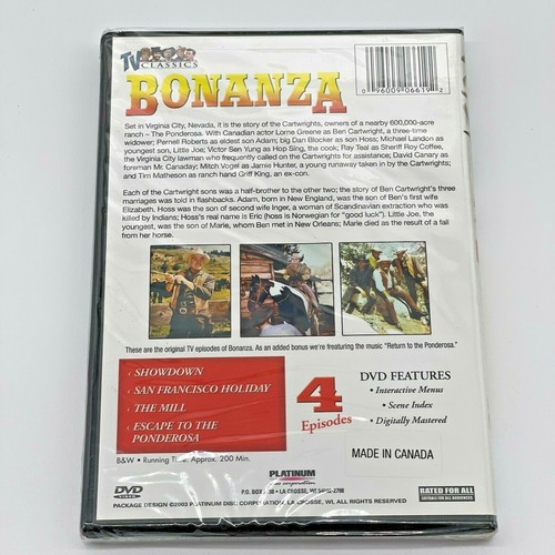 Bonanza Tv Show DVD 8 Episodes 2003 Landon Greene Blocker Roberts Western - Picture 8 of 12