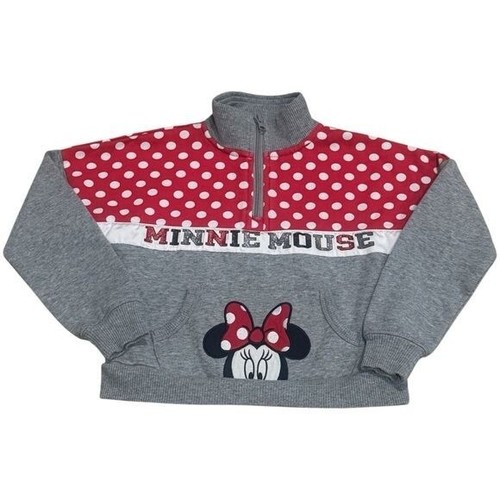 Disney Minnie Mouse Spellout Spirt Polka Dot Quarter Zip Jacket Girl’s Size S - Picture 2 of 9