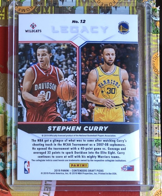 2019-20 Contenders Draft Picks + Legacy Stephen Curry ...