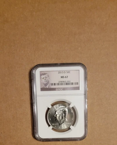 2013 D NGC MS 67 JFK HALF KENNEDY 50c  BUSINESS STRIKE PORTRAIT label