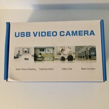 HD 1080p Webcam USB Video Camera Microphone for Laptops PCs Plug  Play Open Box