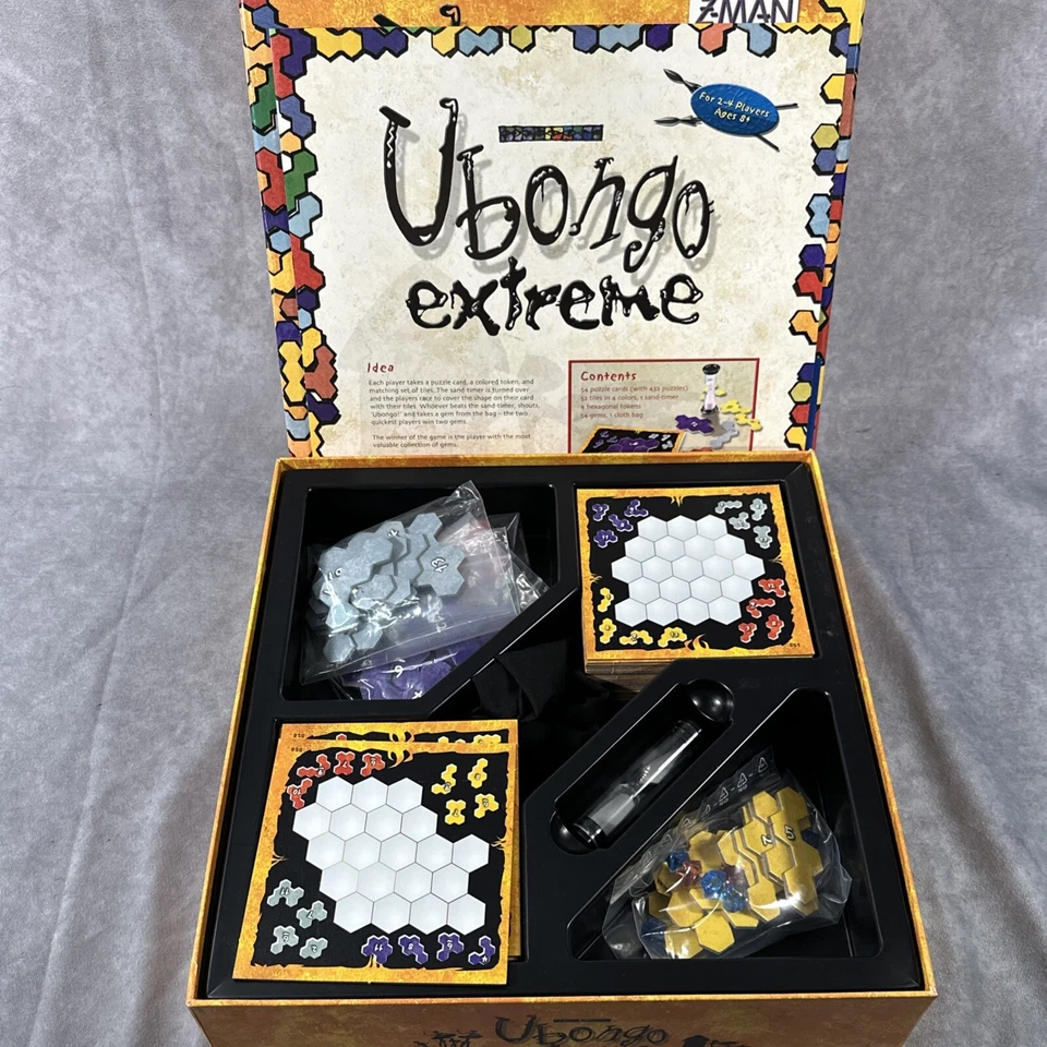 Ubongo Extreme Geometric Puzzle Board Game | Kosmos 2007, Complete Mint Cond - Image 3 of 3