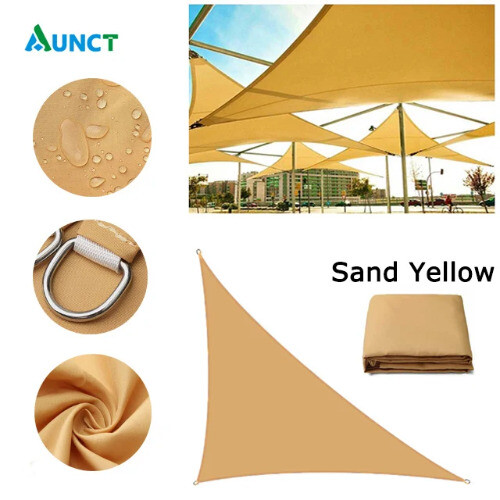 Waterproof Sun Shelter Triangle Sunshade Protection Cover Pool Shade Sail - Imagen 12 de 28