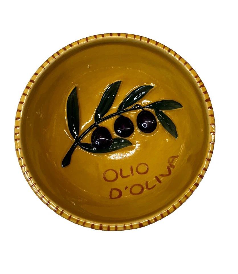 Williams Sonoma Juego de 4 Cuencos de Cerámica Aceite de Oliva Olio D'Oliva Foto 2 de 4