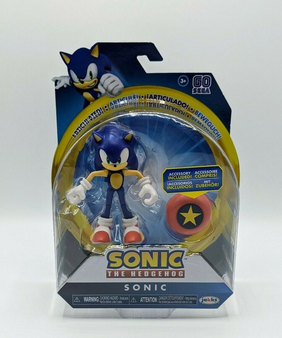 Sonic The Hedgehog - Modern Sonic with Star Spring - 4 Inch Action Figure 