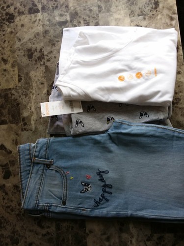Gymboree Girls Outfit Size L 10-12 Jeans,long sleeve shirt,scarf - Picture 6 of 7